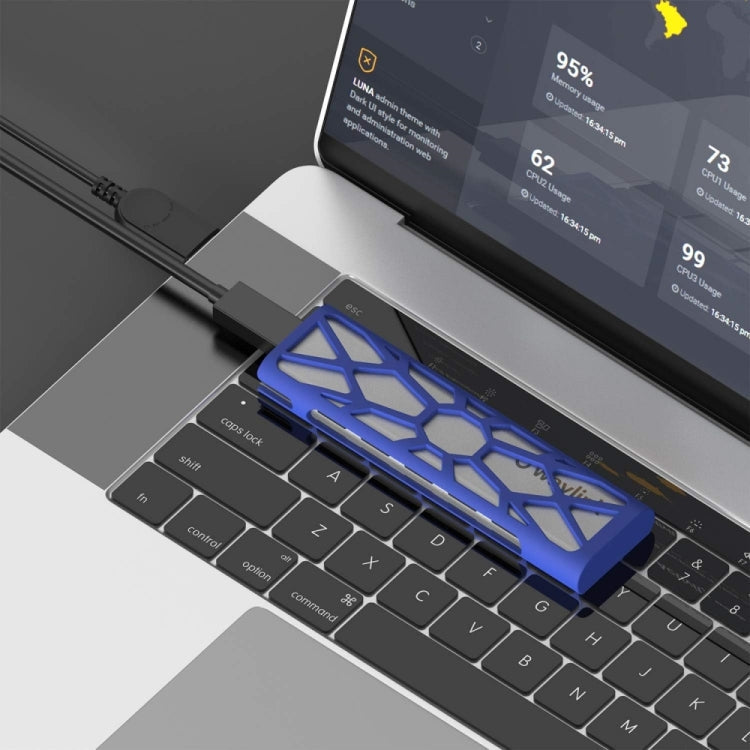 Sandsberg | Wavlink ST338C M.2 NVMe SSD PCIE UASP M Schlüssel NGFF SATA USB-C SDD Festplattengehäuse Adapter