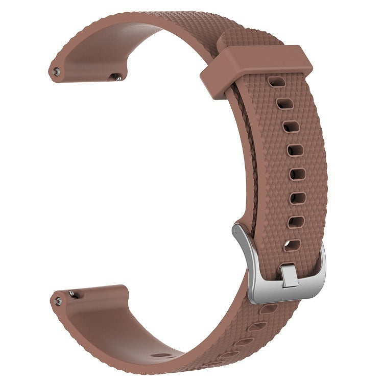 Sandsberg | Für Huawei Watch 3 Pro Neue 22 mm Diamant-texturierte Silikon-Uhrenarmband (Braun)