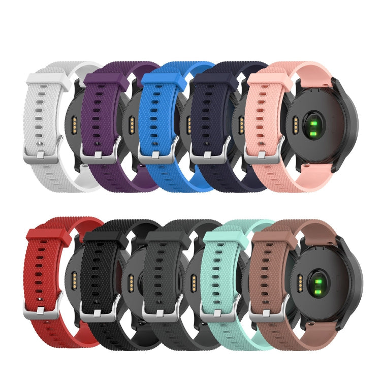 Sandsberg | Für Huawei Watch 3 Pro Neue 22 mm Diamant-texturierte Silikon-Uhrenarmband (Braun)