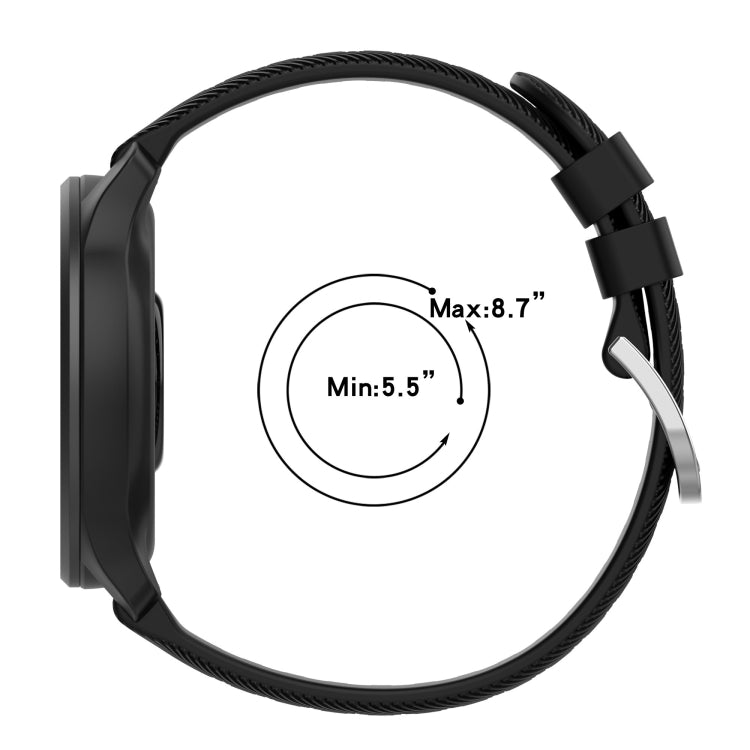 Sandsberg | Für Huawei Watch 3 Pro Neue 22 mm Diamant-texturierte Silikon-Uhrenarmband (Braun)