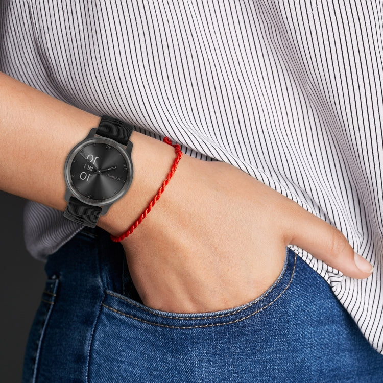 Sandsberg | Für Huawei Watch 3 Pro Neue 22 mm Diamant-texturierte Silikon-Uhrenarmband (Braun)