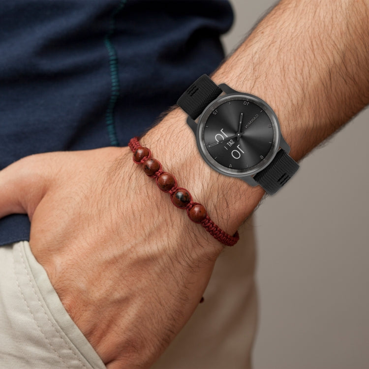 Sandsberg | Für Huawei Watch 3 Pro Neue 22 mm Diamant-texturierte Silikon-Uhrenarmband (Braun)