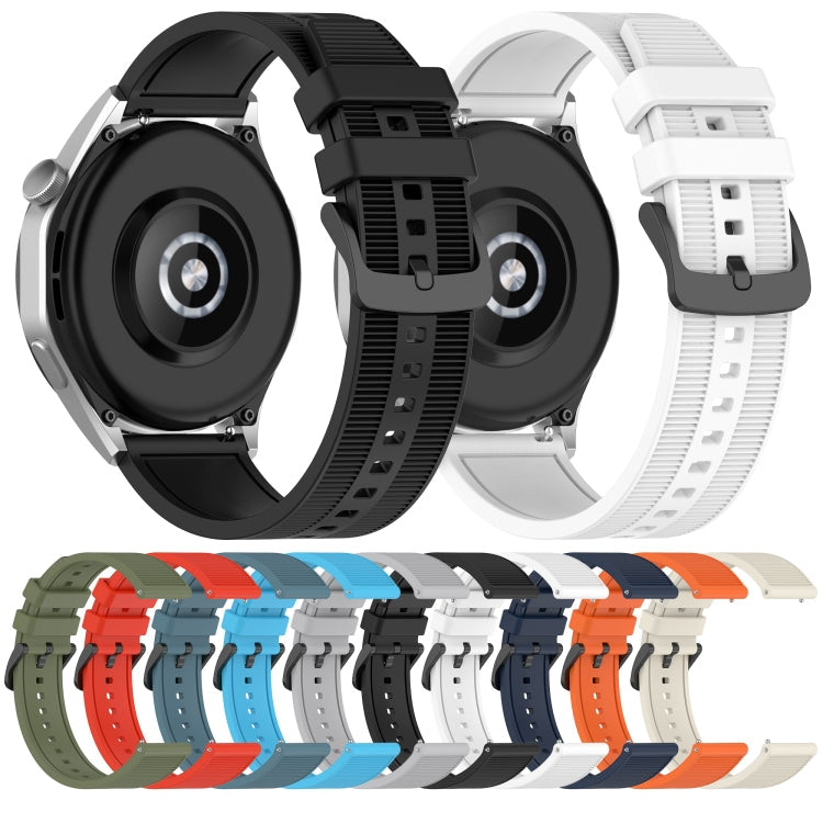 Sandsberg | Für Honor Uhr GS 3i 22mm Texturiertes Silikon Einfarbiges Uhrenarmband (Orange)
