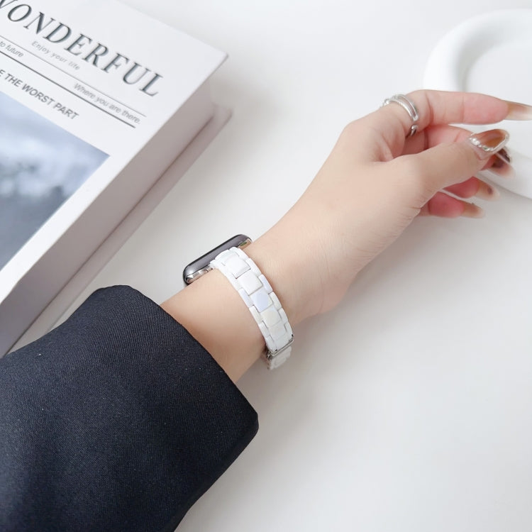 Sandsberg | Für Apple Watch Series 4 40mm Laser PC Farbenfrohes 12mm Slim Uhrenarmband (Transparent)