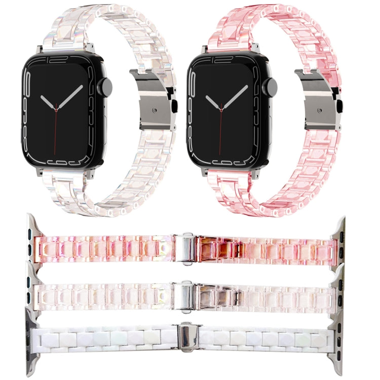 Sandsberg | Für Apple Watch Series 4 40mm Laser PC Bunt 20mm Schlankes Armband (Weiß)