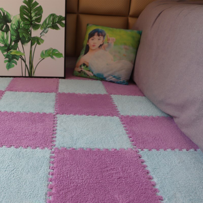 Four Seasons Universal Wildleder Bodenmatte Nähte Schlafzimmer Wand-zu-Wand Teppichboden Nachttisch Prinzessin Zimmer Teppich Teetisch Tatami