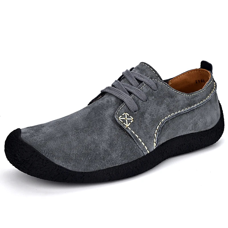 Herren Freizeitschuhe Sneakers Wildleder Leder Slipper Flache Fahrerschuhe