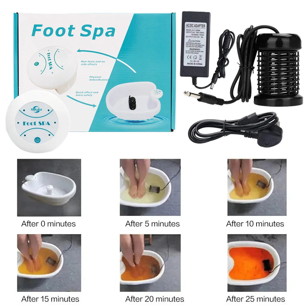 Mini Ionische Detox-Fußbadmaschine - Vibrations-Fußbad für Gesundheits- & Wellness-Therapie