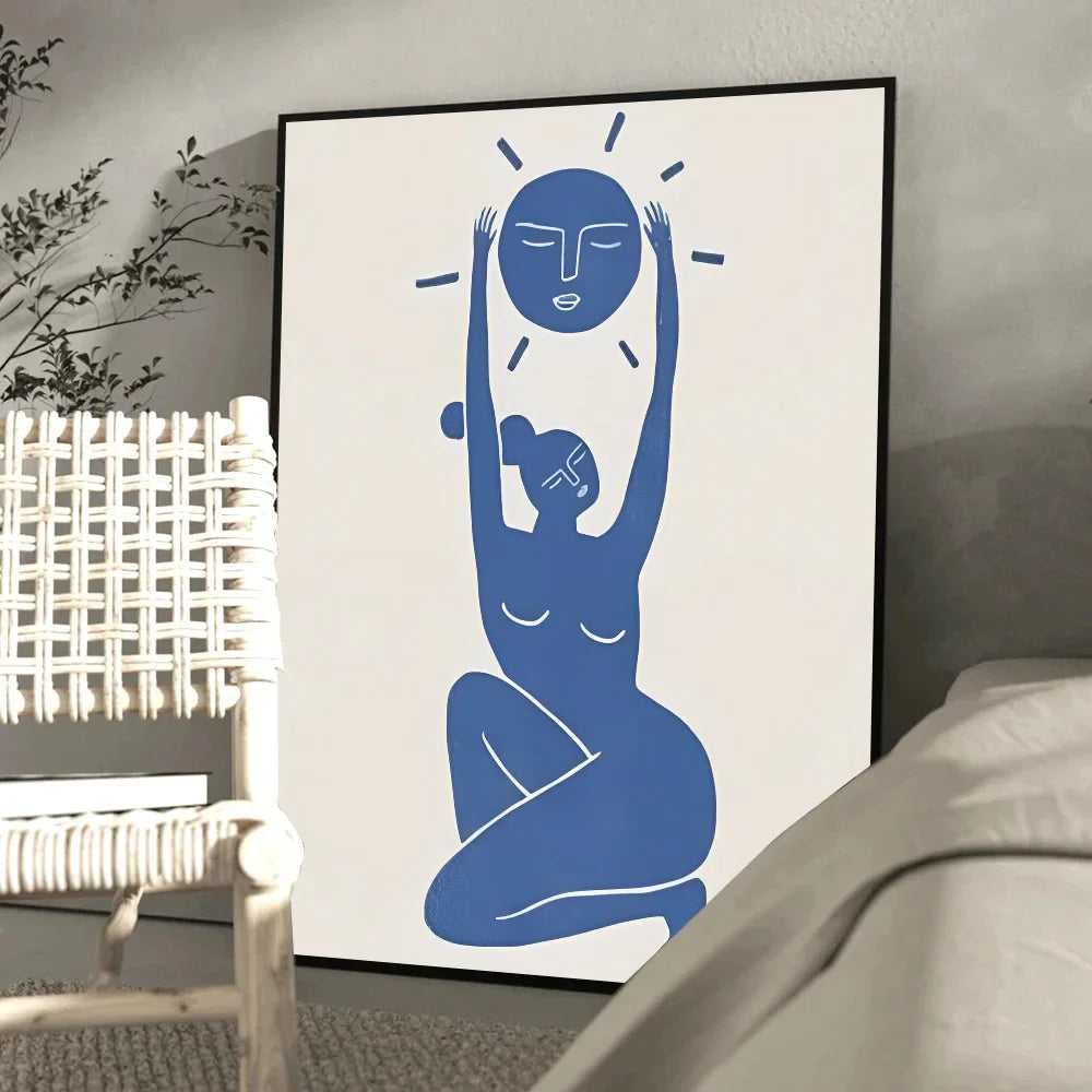 AzureContours | Abstrakte Plakate zum Thema Blau