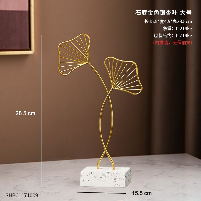 Goldene dekorative Tierstatue