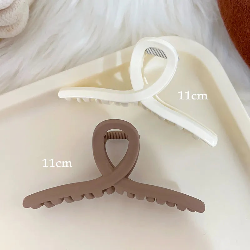 Kopfbedeckung Set Neue Damenmode Krallenclip Kaffee Schwarz Acryl Große Haarklammer Koreanisch Für Mädchen Clip Barrette Haarschmuck