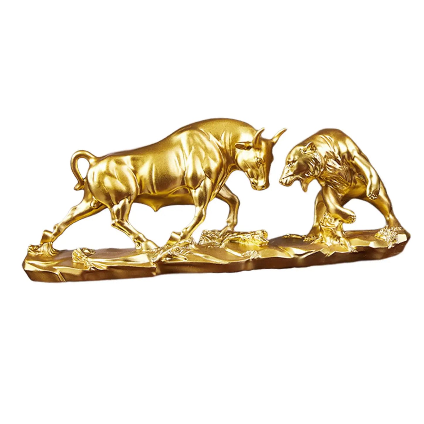Feng Shui Bär und Stier Statue, Stier Figur, Sammlung Kuh Skulpturen Tier