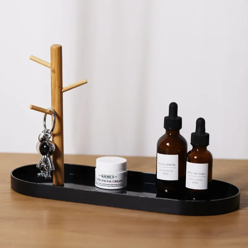 Nordic Branch Aufbewahrungsschale Wohnzimmer Veranda Schlüsselhalter Kleinkram Schreibtisch Kosmetik Aufbewahrungsschale Tragbare Snacktabletts Dekoration