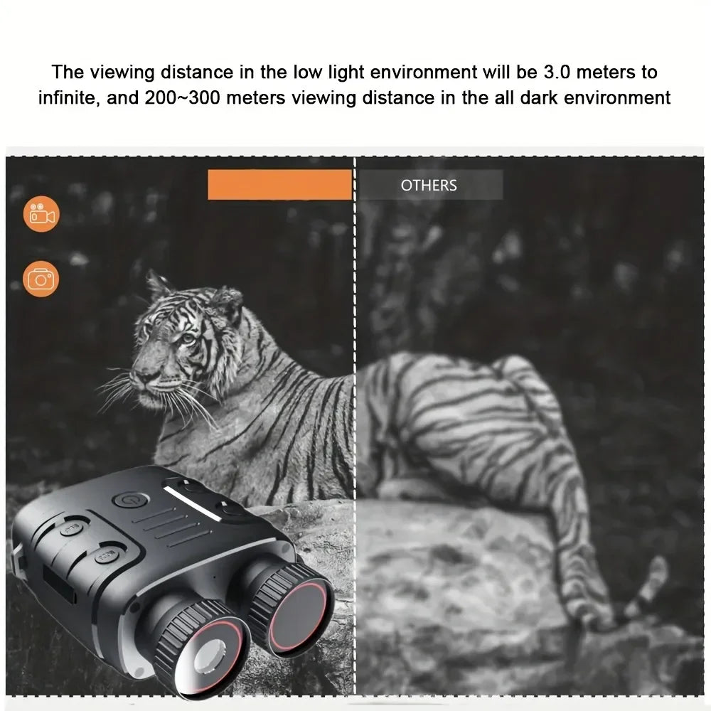 1080P Binokular Infrarot Nachtsichtgerät – 5X Digitalzoom für Tages-/Nachtgebrauch, Foto und Video – Ideal für Jagd und Bootfahren