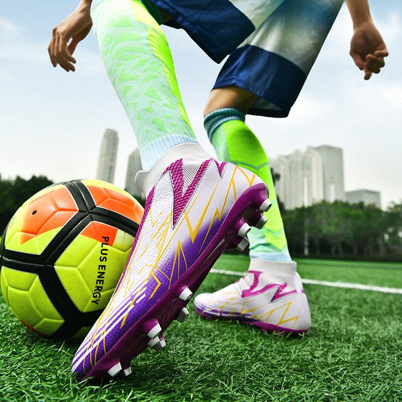 Fußballschuhe ohne Schnürsenkel Professionelle Fußballschuhe Herren Atmungsaktive Fußballschuhe Rutschfest Outdoor Training