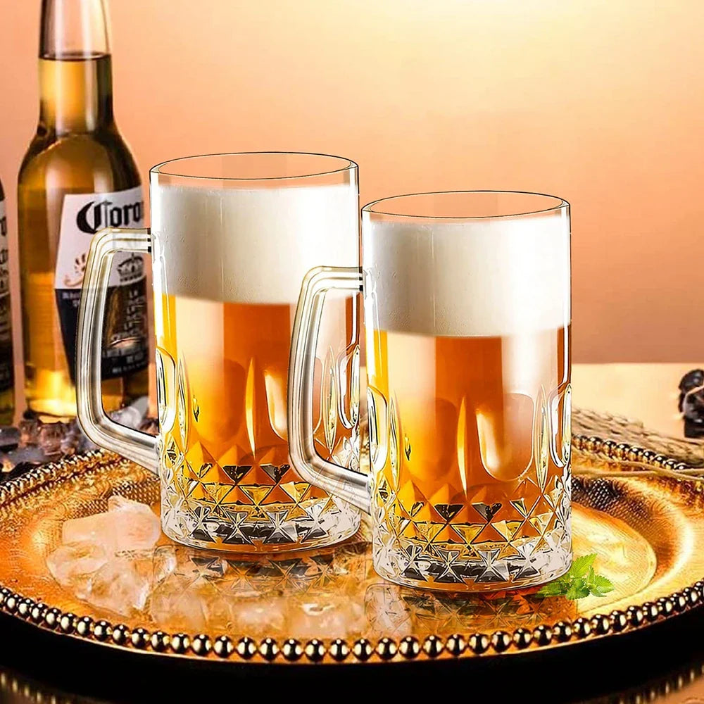 20 - 40oz (600-1200ML) Dickes Glas Hochkapazitäts Transparentes Bierkrug