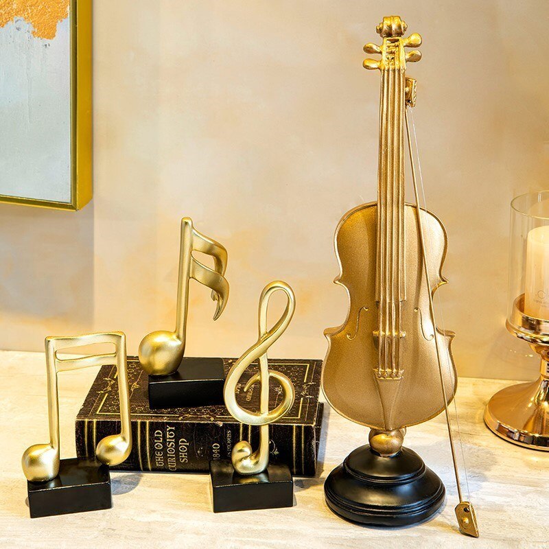 Goldene dekorative Tierstatue