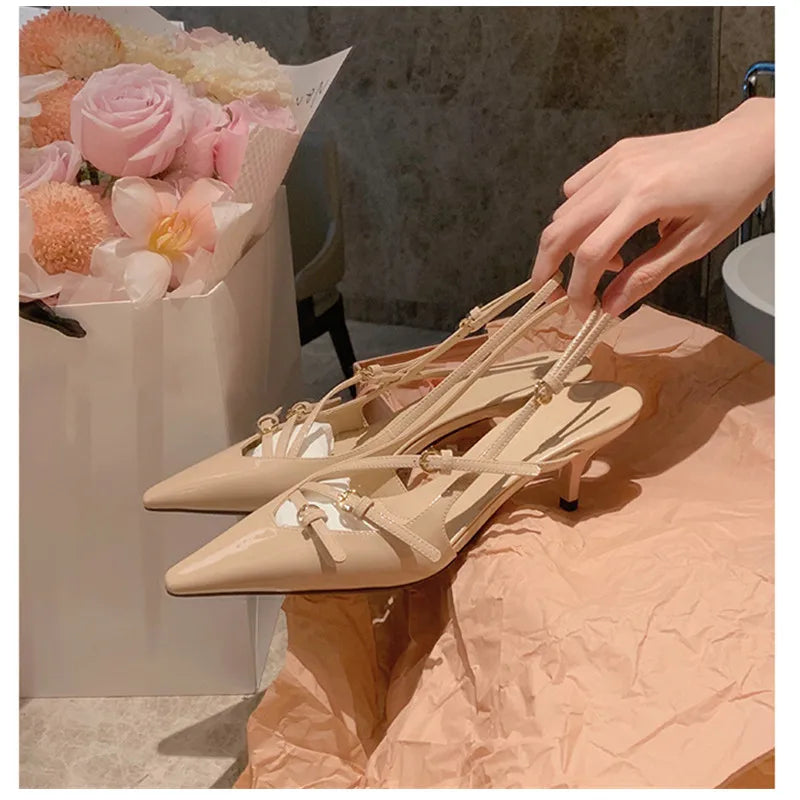 Patentleder Quadratzehen Damen Pumps 6cm hohe Absätze Elegante Frühling Sommer Büro Damen Schuhe