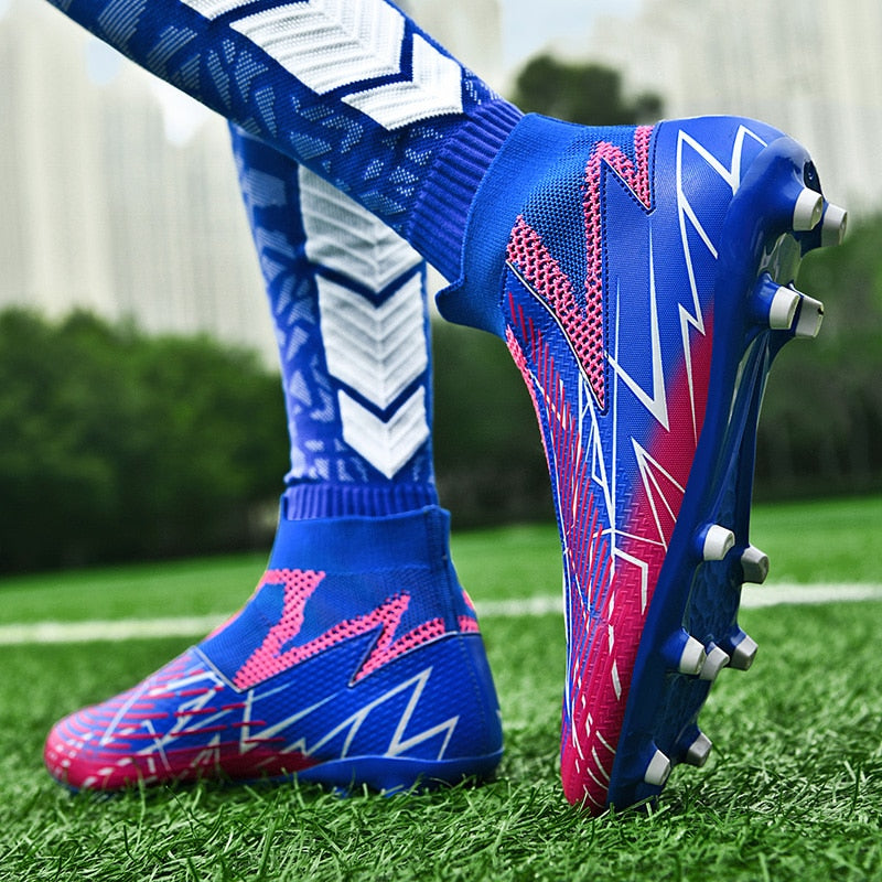 Fußballschuhe ohne Schnürsenkel Professionelle Fußballschuhe Herren Atmungsaktive Fußballschuhe Rutschfest Outdoor Training