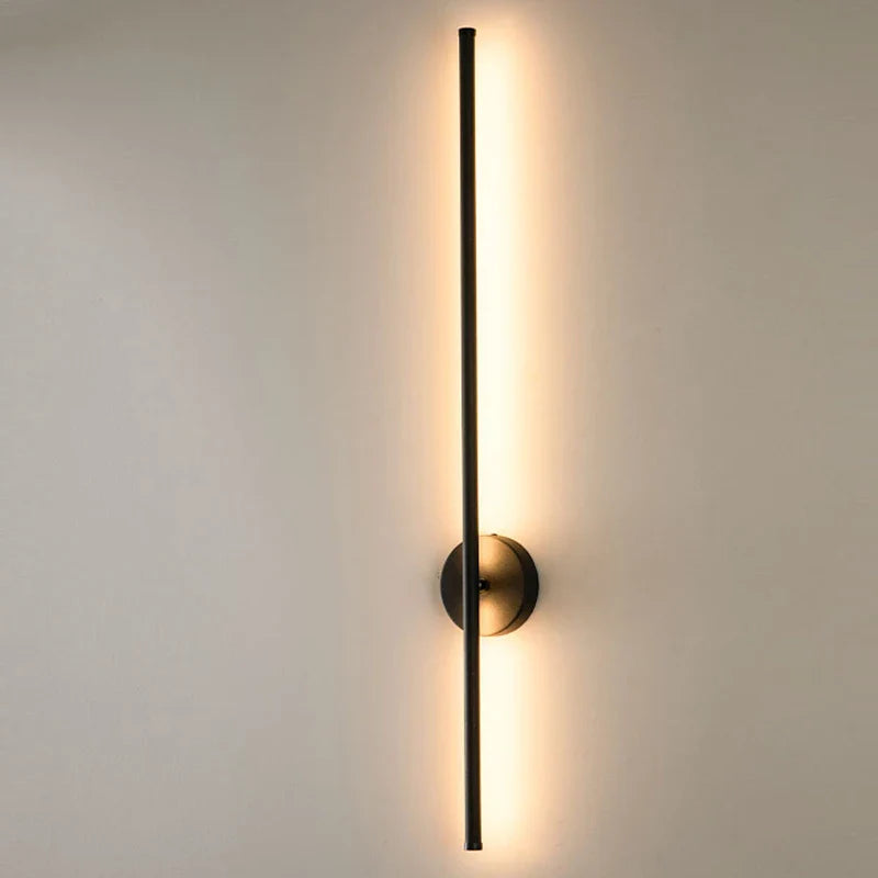 Schwarze dimmbare LED-Wandleuchte mit Touch-Schalter – 360° drehbare Wandleuchte für Schlafzimmer, Wohnzimmer und Innenräume