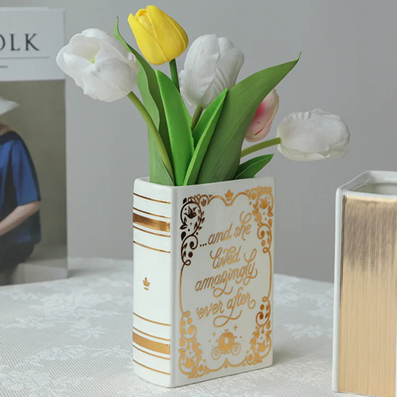 Gold Keramische Buchhülle
