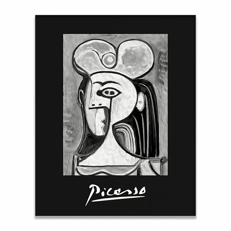 Mittelalterliche Retro-Stil Kollektion Schwarz Weiß Künstler Werke Leinwanddruck Malerei Poster Bild Wandkunst Wohnzimmer Wohnkultur