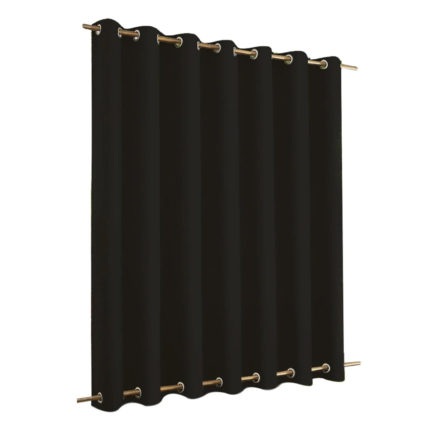 Extra große Blackout winddichte Outdoor-Vorhänge - Wasserdichte Patio-Thermalvorhänge mit Ösen & Ösen - Ideal für Gartenprivatsphäre
