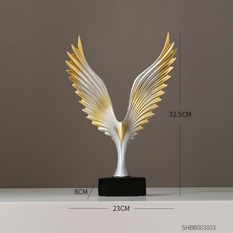 Goldene dekorative Tierstatue