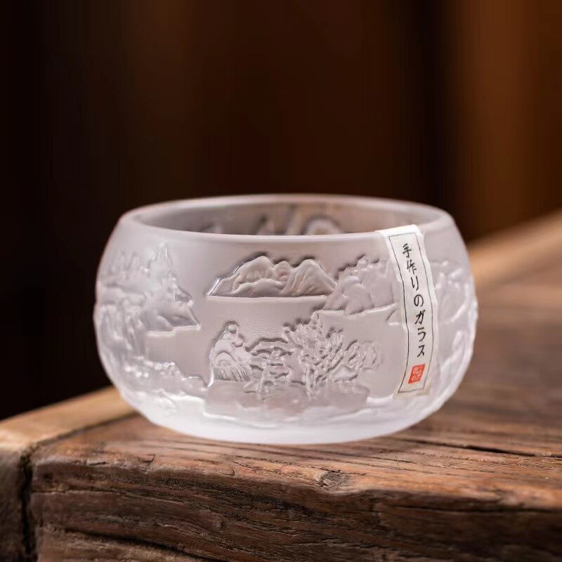 Meisterbecher Japanische Kung Fu Teetasse Kristall Teeschale Persönliche Haushalts Teetasse Tee-Set Großhandel Teetasse
