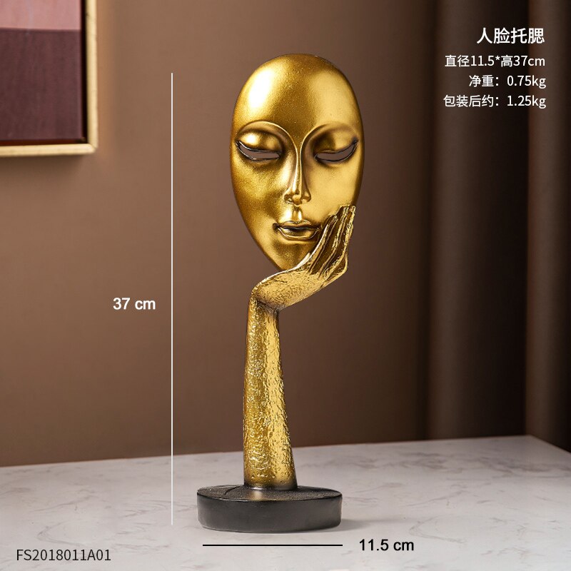 Goldene dekorative Tierstatue