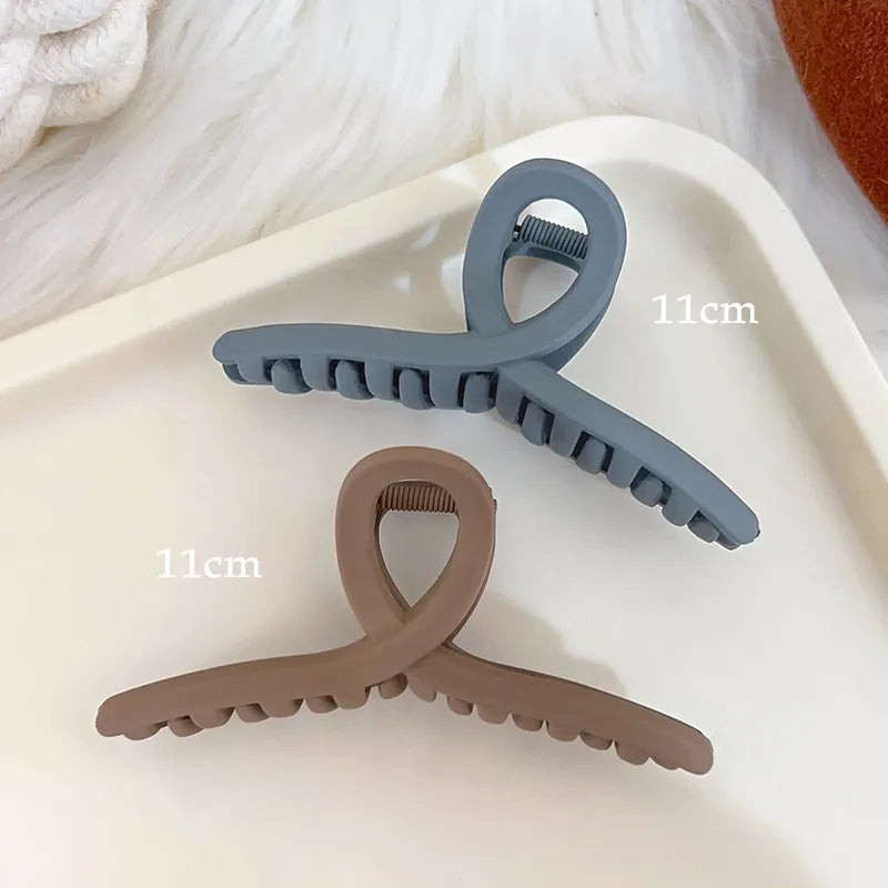 Kopfbedeckung Set Neue Damenmode Krallenclip Kaffee Schwarz Acryl Große Haarklammer Koreanisch Für Mädchen Clip Barrette Haarschmuck