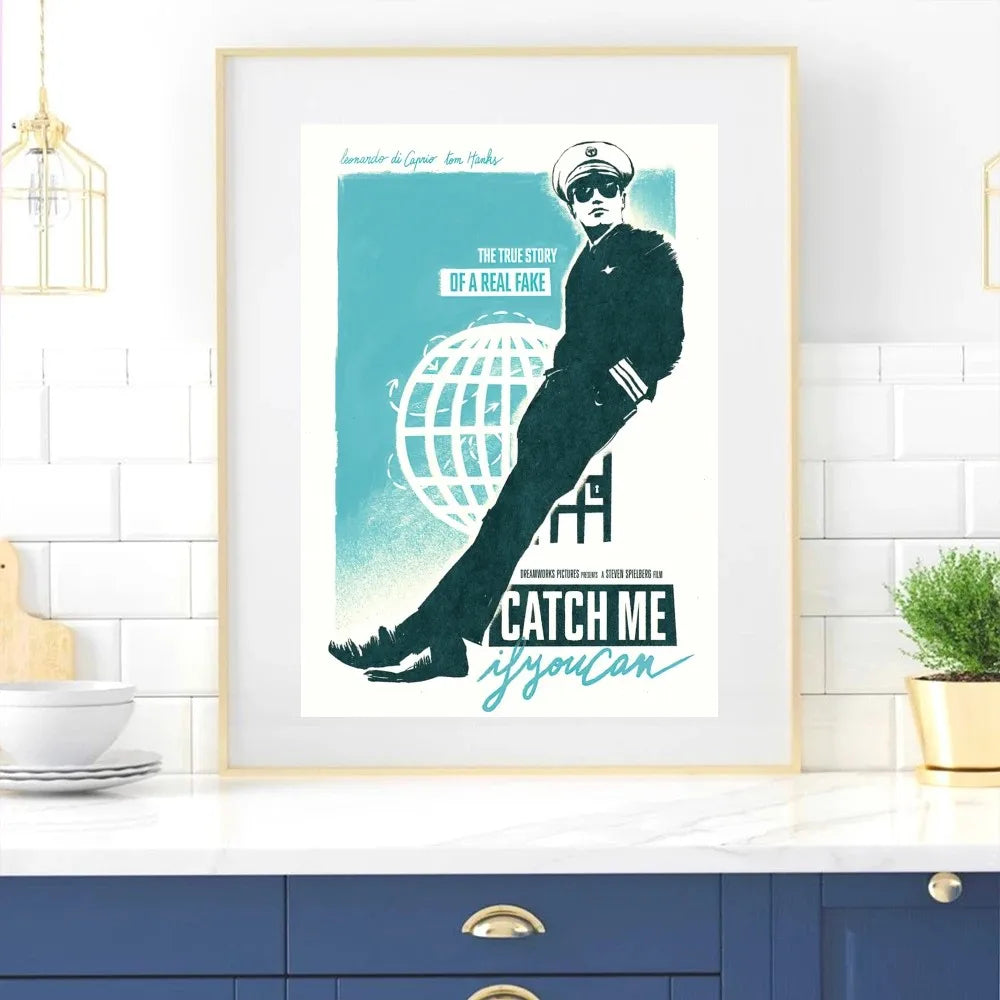 Film Catch Me If You Can Poster Zuhause Zimmerdekoration Wohnzimmer Schlafzimmer Ästhetische Kunst Wandmalerei Aufkleber