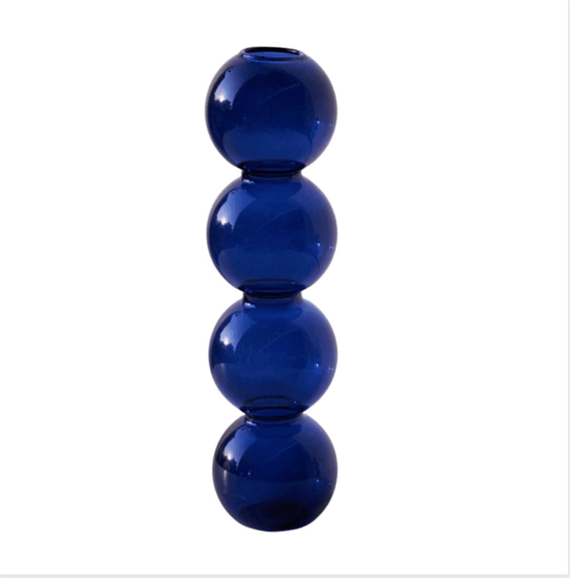 Moderne Blasenvase aus Kristallglas
