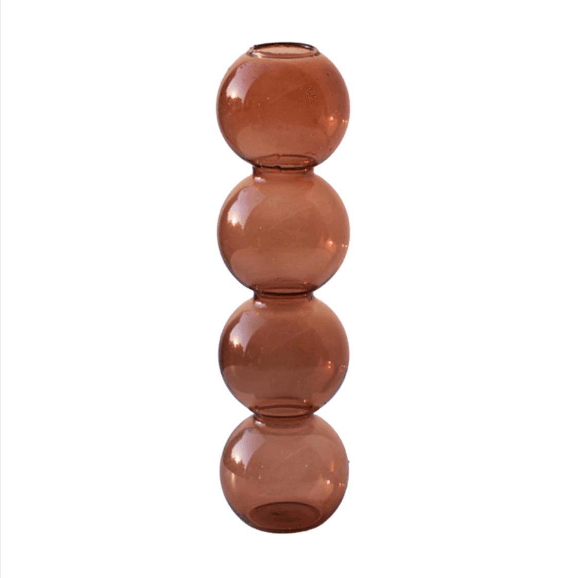 Moderne Blasenvase aus Kristallglas
