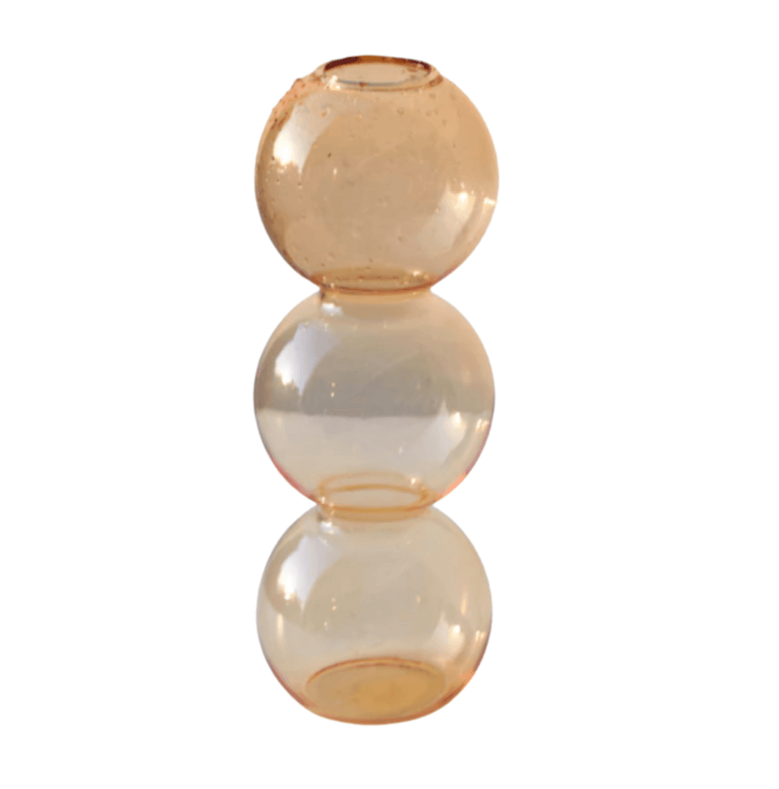 Moderne Blasenvase aus Kristallglas
