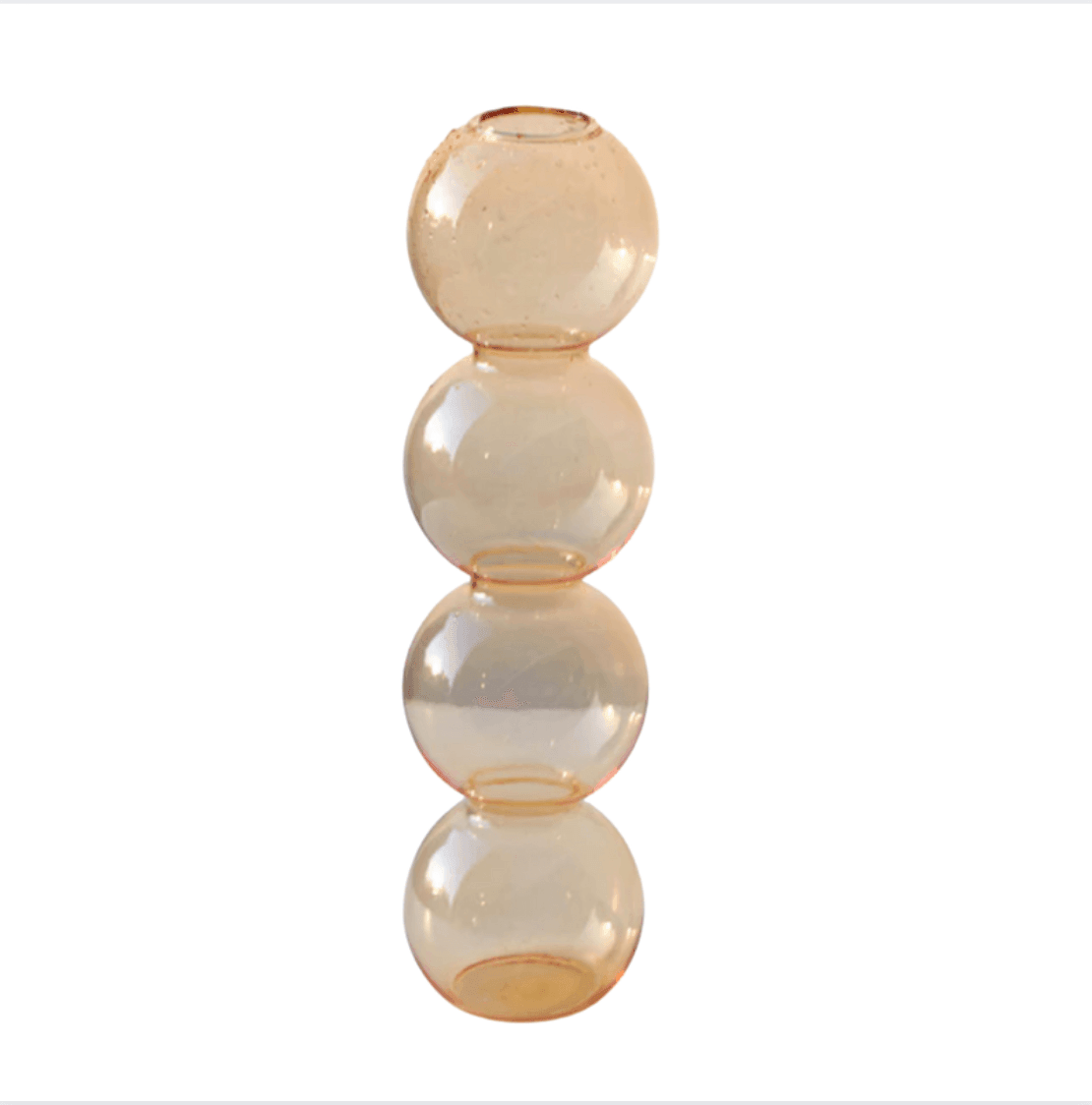 Moderne Blasenvase aus Kristallglas
