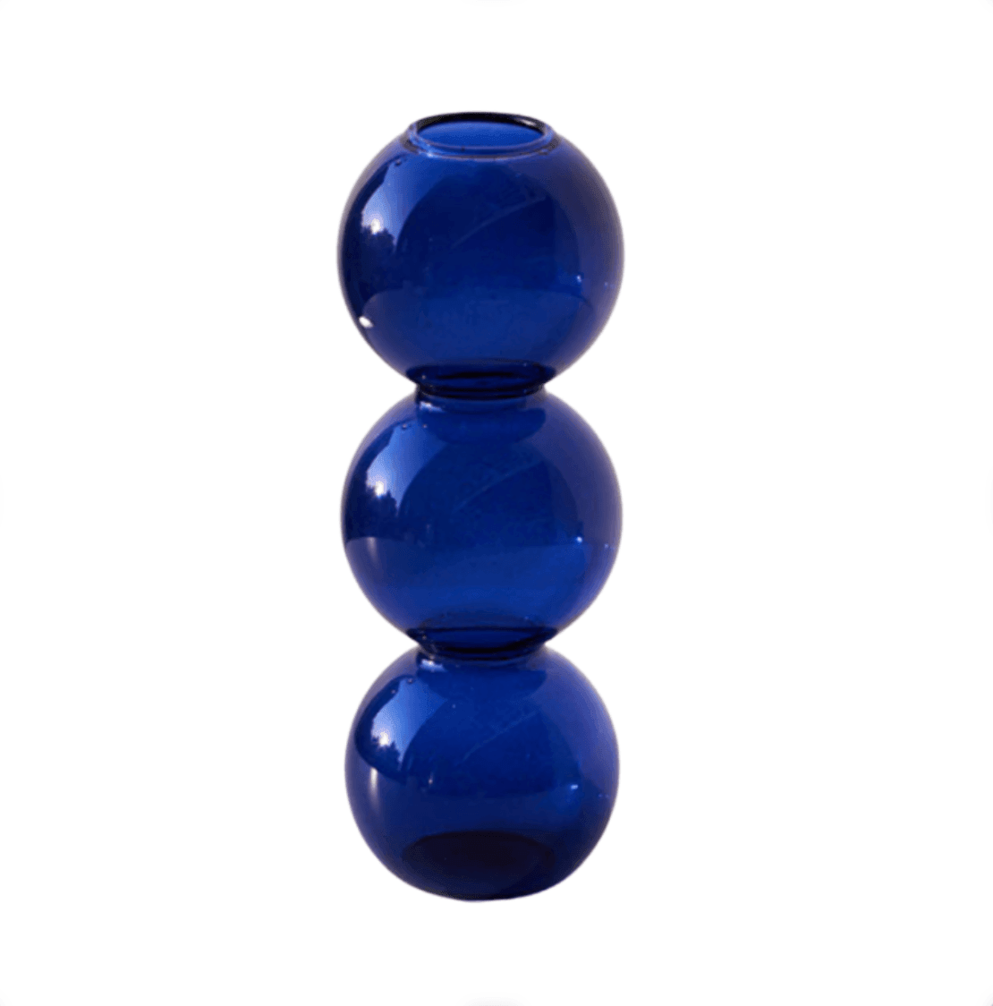 Moderne Blasenvase aus Kristallglas
