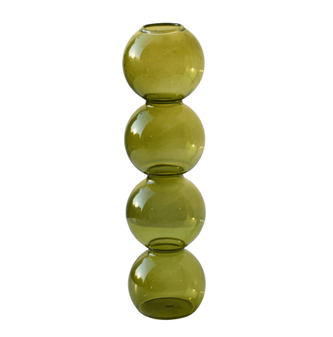 Moderne Blasenvase aus Kristallglas