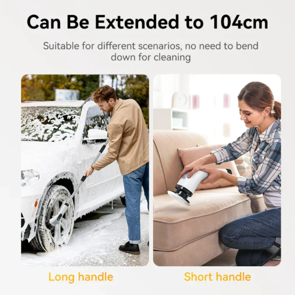 Sandsberg | Kabellose Elektrische Reinigungsbürste mit 7 Wechselaufsätzen