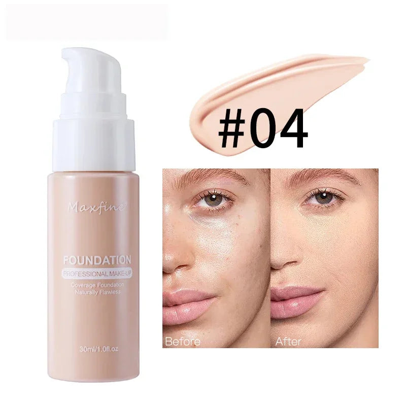 Sandsberg | Flüssige Gesichtsfoundation Creme Öl-Kontrolle BB Creme Matte Basis Aufhellende Concealer Langanhaltende Vollabdeckung Damen Make-up Kosmetik