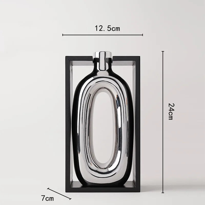 Silber Hohl Schnittvase