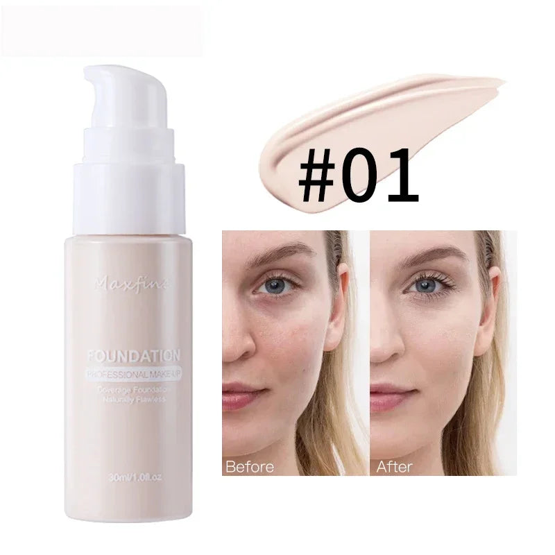 Sandsberg | Flüssige Gesichtsfoundation Creme Öl-Kontrolle BB Creme Matte Basis Aufhellende Concealer Langanhaltende Vollabdeckung Damen Make-up Kosmetik