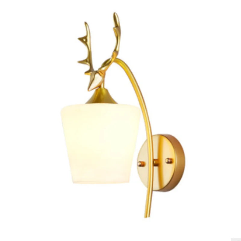 Moderne LED Gold Glaskugel Wandleuchte für Innenbeleuchtung Dekoration