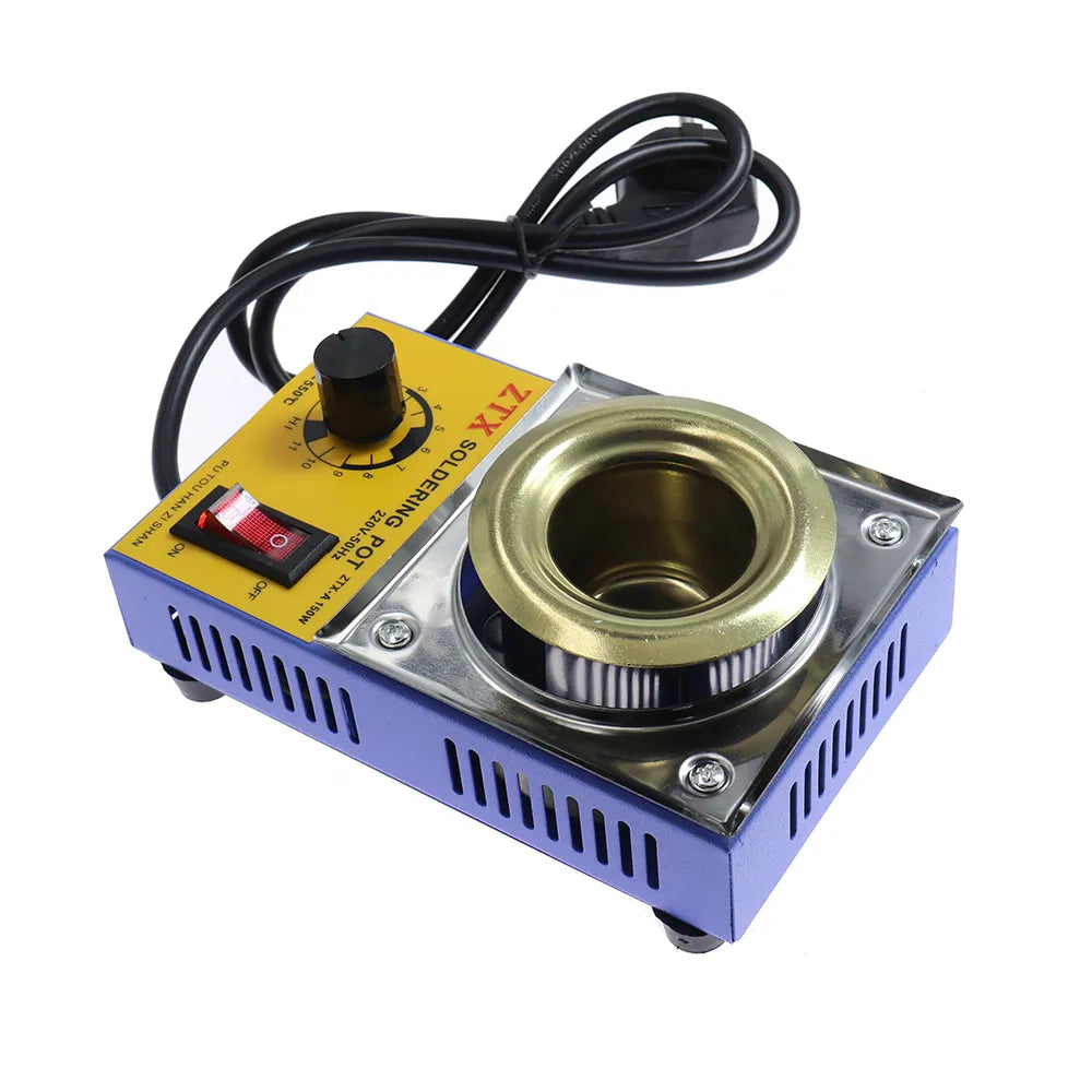 Verstellbarer Temperatur Zinn Schmelzofen Herd Topf - 220V, 150/160W - Essenzielle Werkzeuge mit EU-Stecker für verschiedene Schmelzbedürfnisse