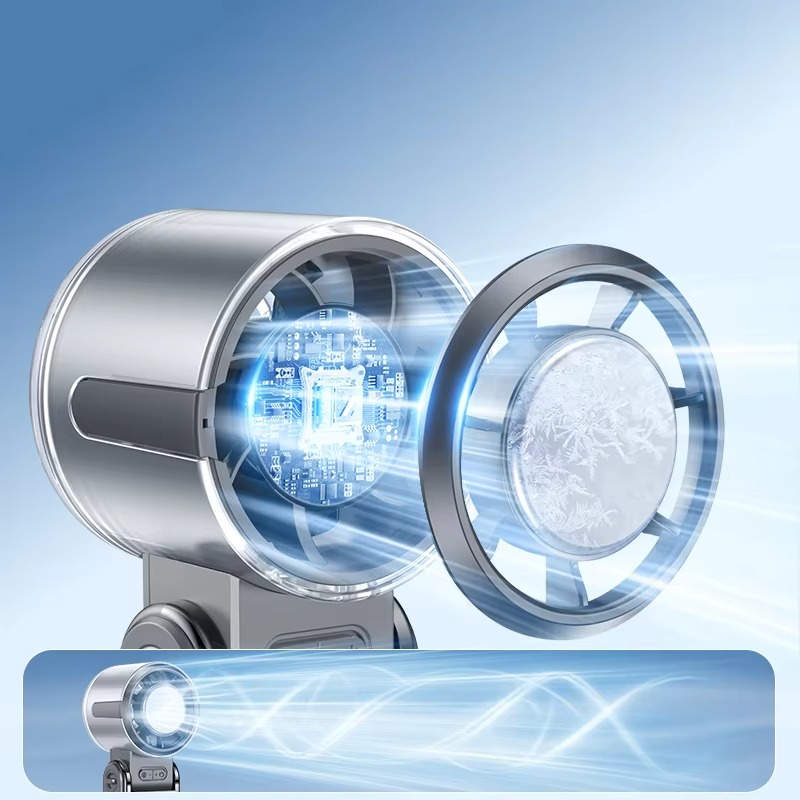 Sandsberg | Faltbarer Turbine Handheld Ventilator mit integriertem Kühlpack