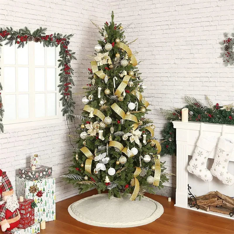 Weihnachtsbaumrock gestrickt
