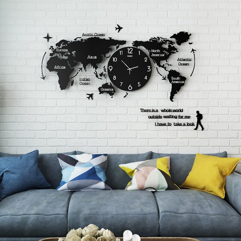 Artsy Time Einzigartige Acryl 3D DIY Wanduhr