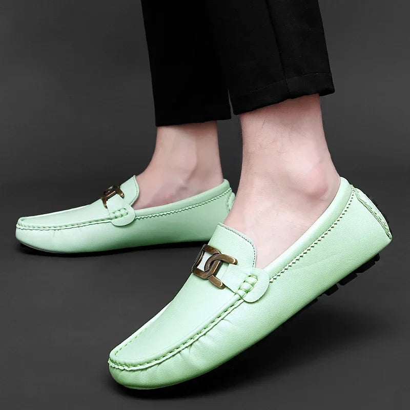 Herren Freizeit Schuhe Atmungsaktive Slipper Sneaker Flach Handgemacht Retro Freizeit Slipper