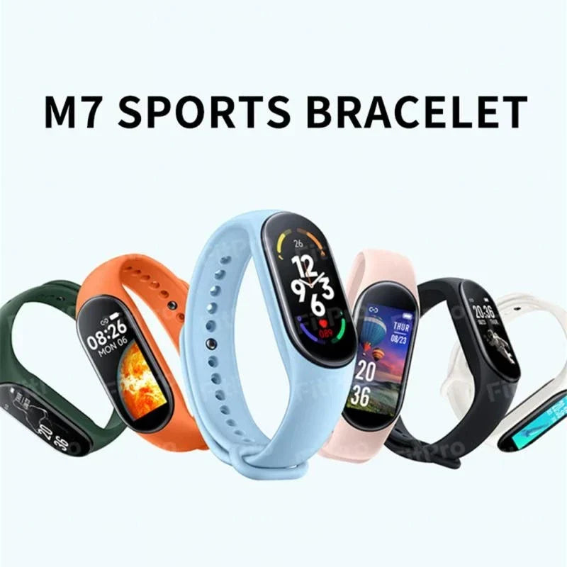 M7 Smart Watch Männer Frauen Smartband Herzfrequenz Smartwatch Fitness Tracker Blutdruck Sport Smart Bracelet für xiaomi iPhone