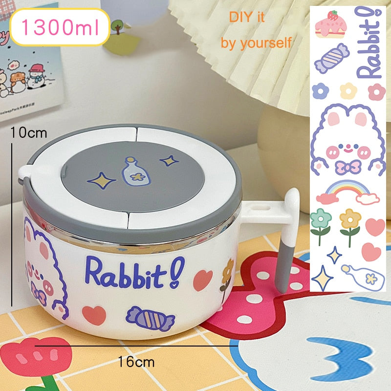 Bunny Ramen Schüssel mit Deckel